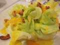 Salad with mango dressing