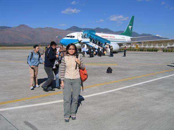 In the Lijiang Airport 