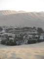 Huacachina from atop the dunes
