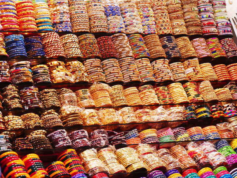 Bangles in one of many similar little shops