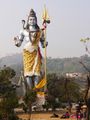 A giant statue of Shiva