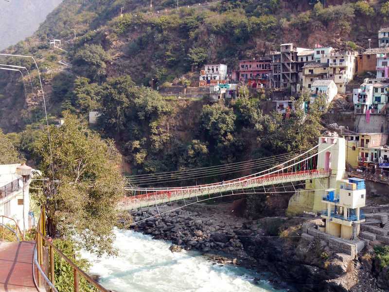 The bridge across the Bhagirathi River
