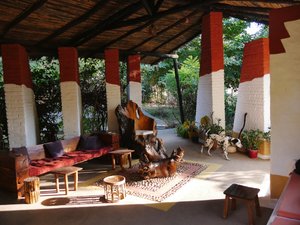 Tigergarh's characterful reception area