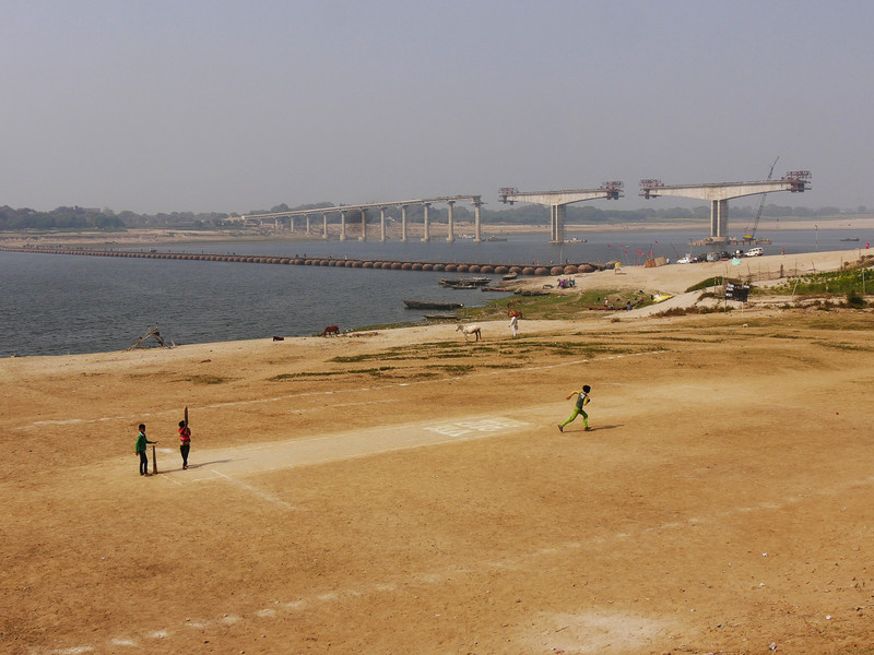 Cricket beside the Ganges at Chunar.