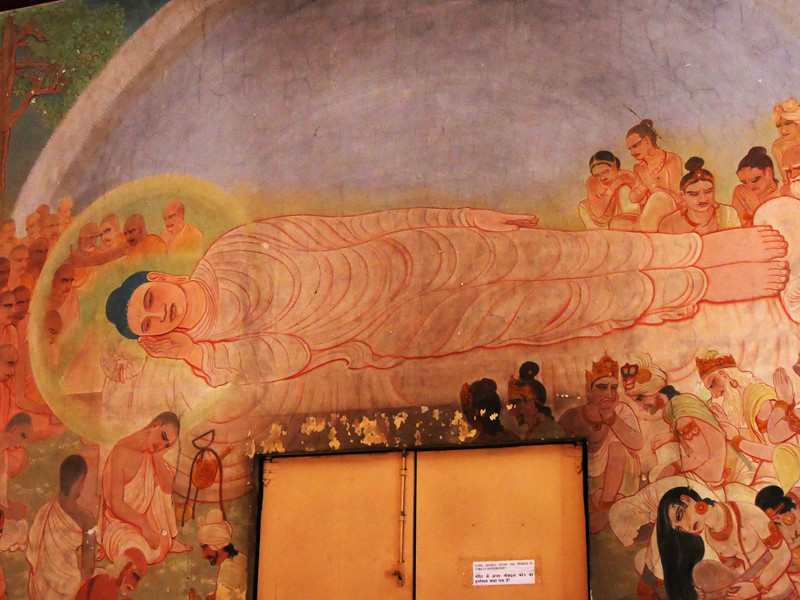 Frescoes inside Mulagandha Kuti Vihar