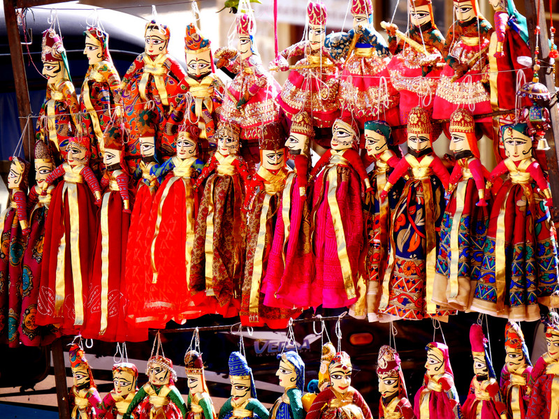 Typical Rajasthani puppets