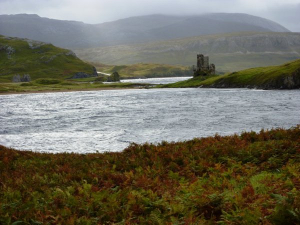 The ruins of Ardvreck Castle