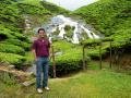 Waterfall among the tea plantations