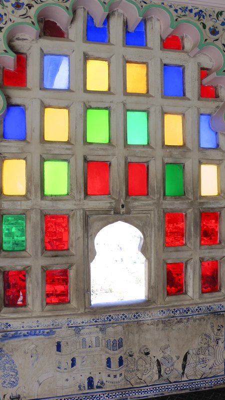 A colourful window, City Palace