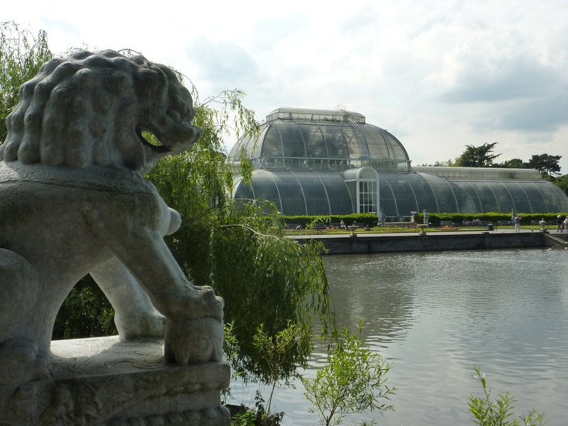 The Palm House from across the lake