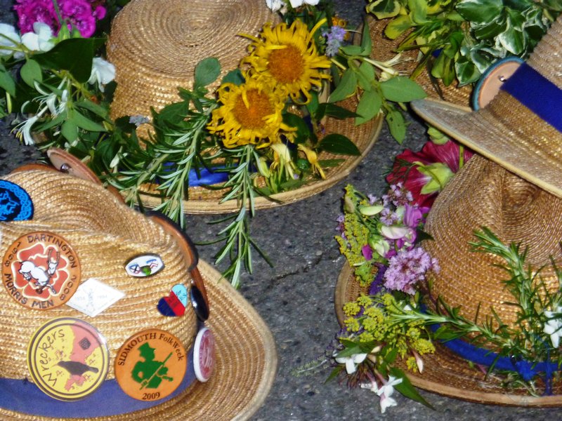 A selection of Cotswold morris hats