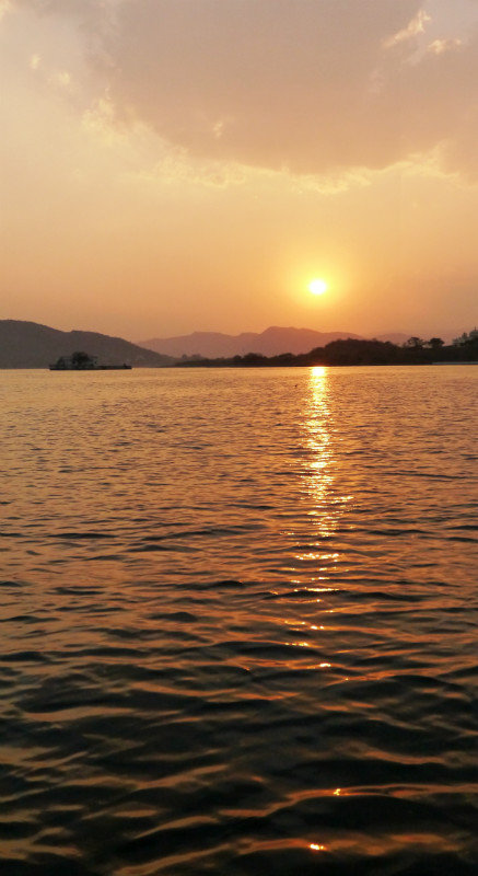 Lake Pichola at sunset