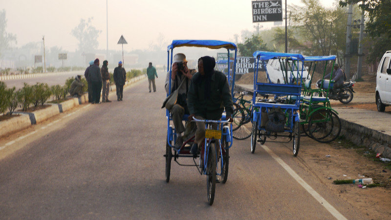 By rickshaw to the park