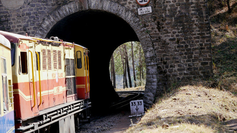 A tunnel on the Toy Train route