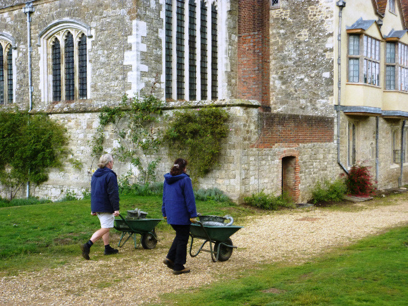 Knole - gardeners at work