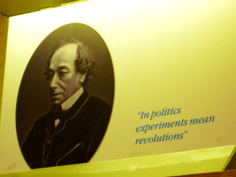 Disraeli's quotes are scattered throughout the house