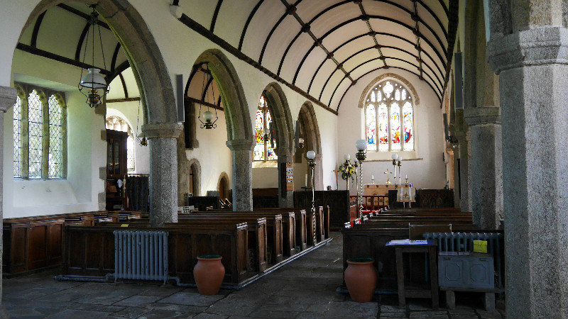Inside St Pancras Church, Widecombe