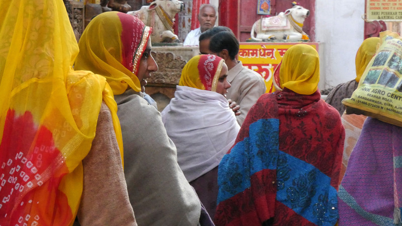 In one of Pushkar's markets