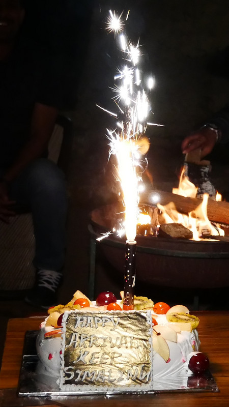 That memorable cake - with firework!
