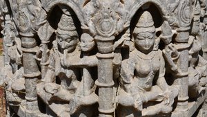 Chandravati - a fragment of a superb carving
