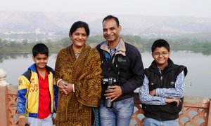 Manish and most of his family