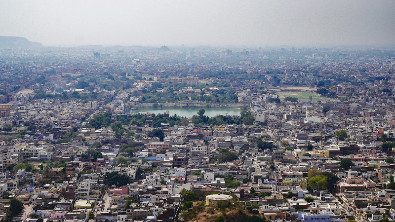 View towards the Royal Palace from Garh Ganesh