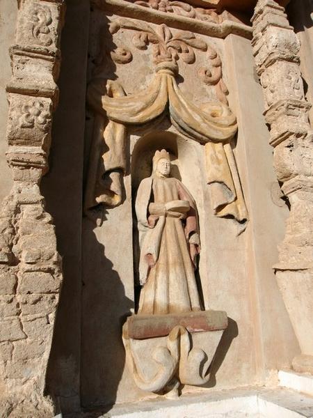 Mission San Xavier - wall sculpture