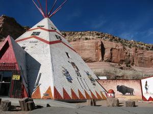 Indian Tepee at the Arizona Stateline