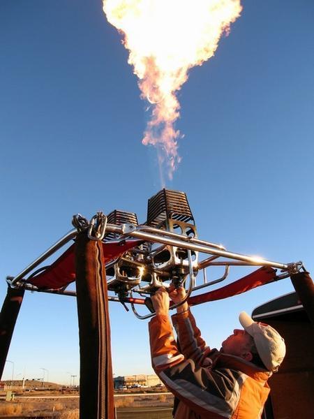 Testing the gas burner
