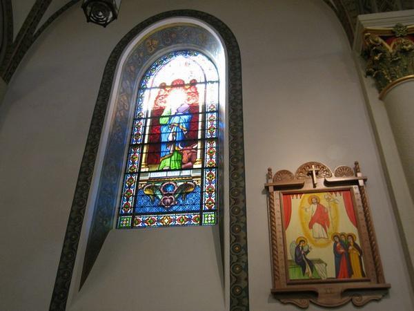 Santa Fe Plaza - San Francis Cathedual Inside window