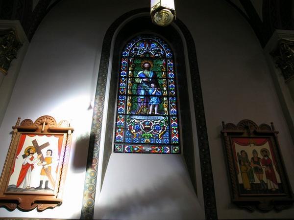 Santa Fe Plaza - San Francis Cathedual Inside window 2
